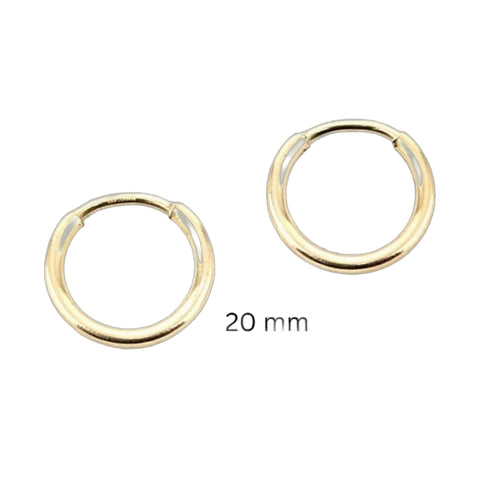 14K Gold Filled 20mm Polished Hoop Earrings