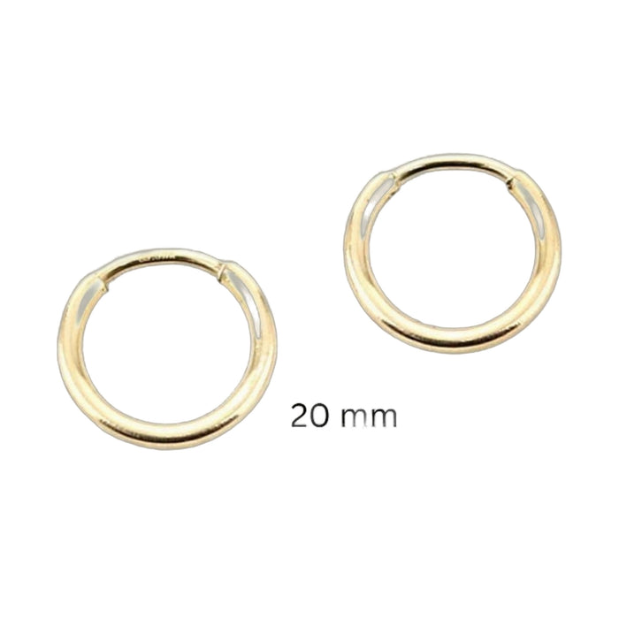 14K Gold Filled 20mm Polished Hoop Earrings