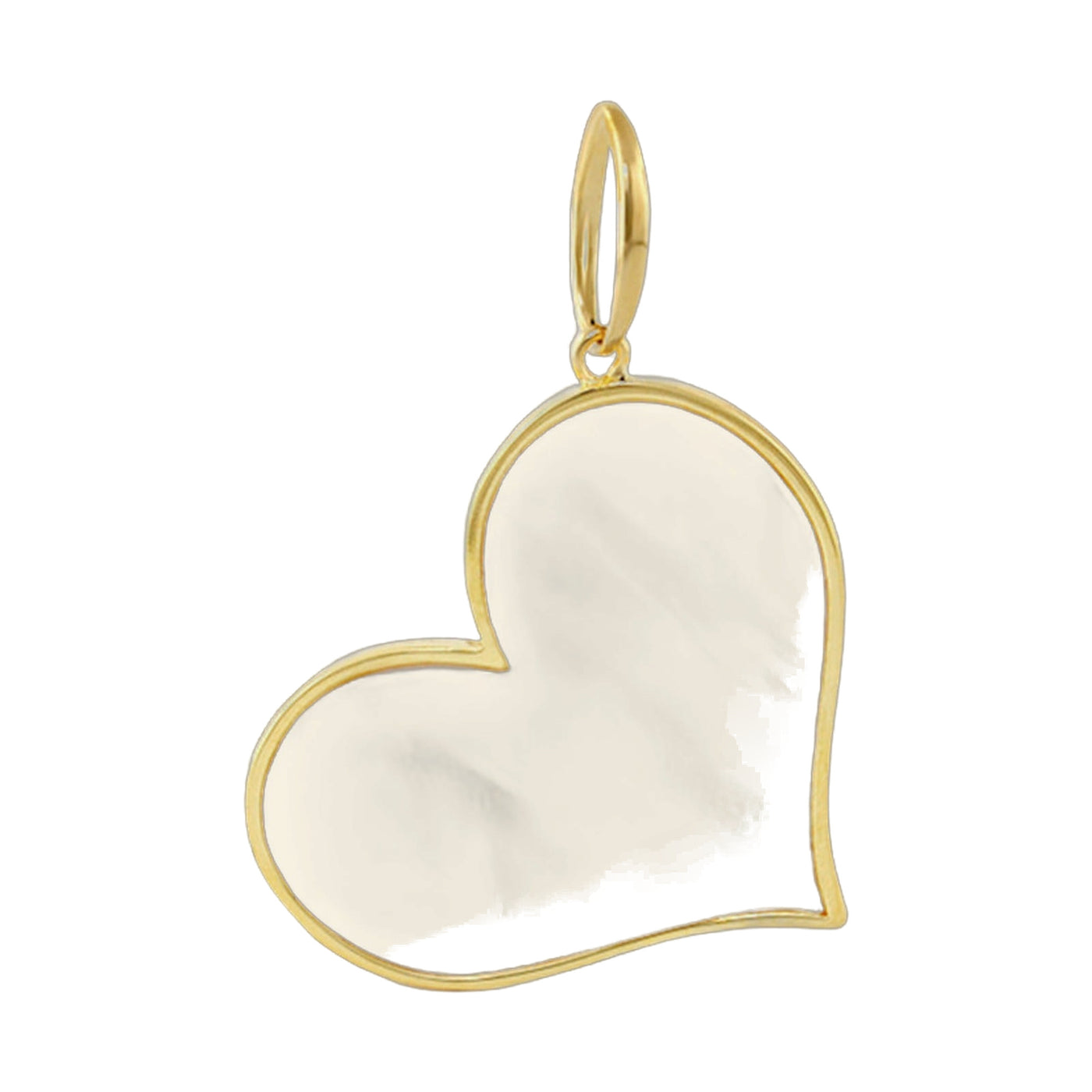 18K Gold Mother of Pearl Pendant