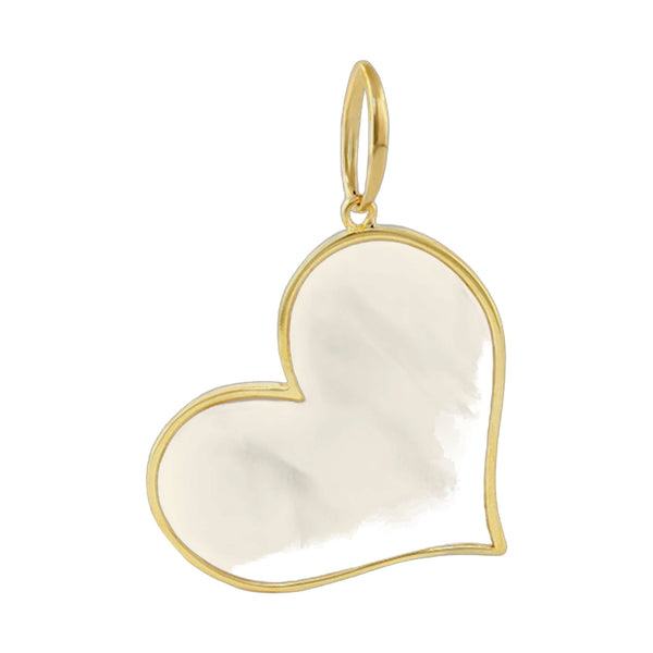 18K Gold Mother of Pearl Pendant