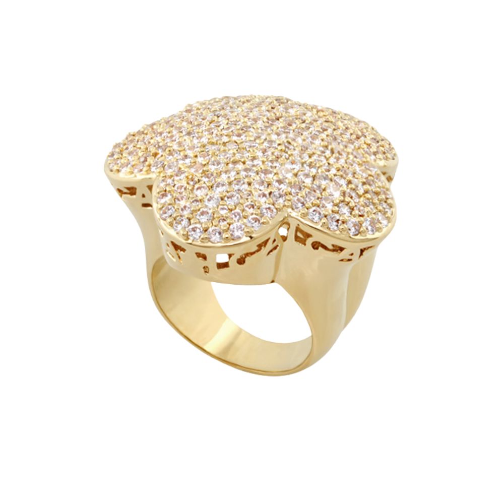 Shiny Daisy Cocktail Ring