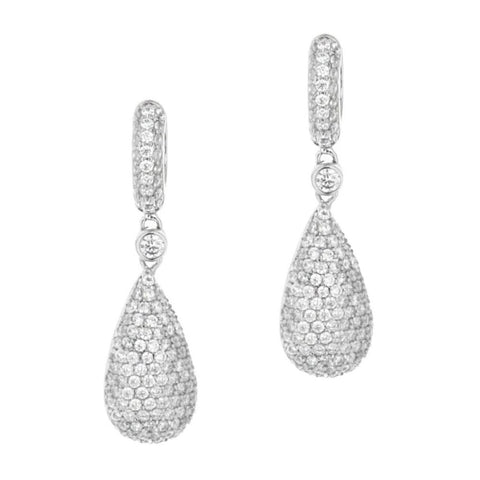 Glamour Pave Drop Earrings