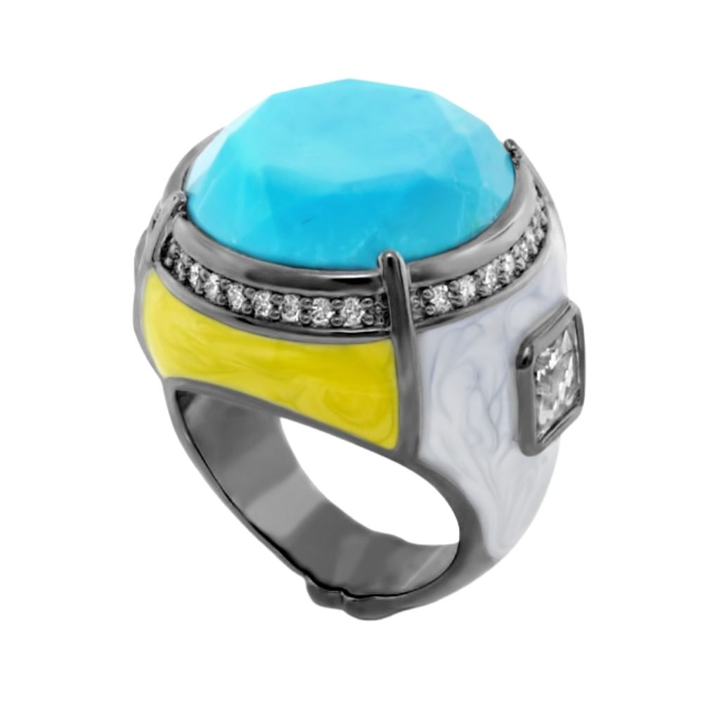 Caribbean Waters Cocktail Ring