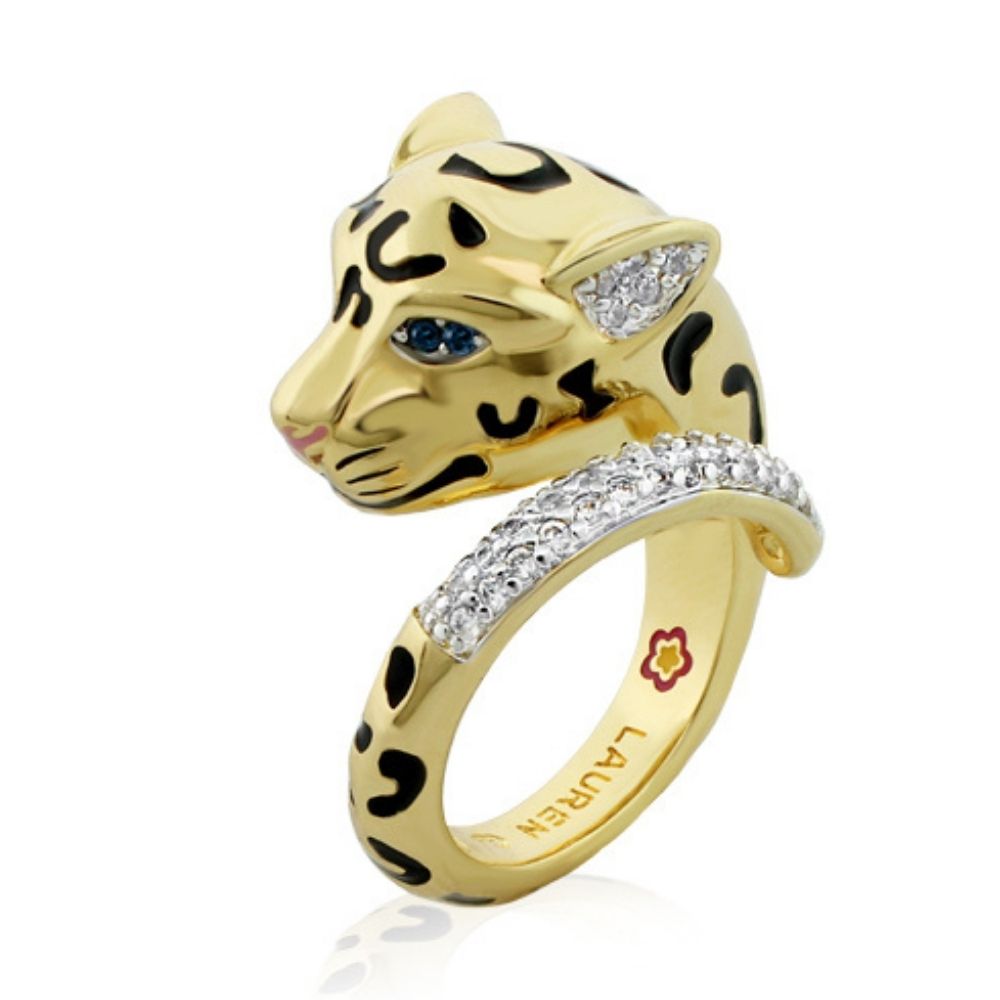 Sweet Leopard Cocktail Ring — Pavé Bypass
