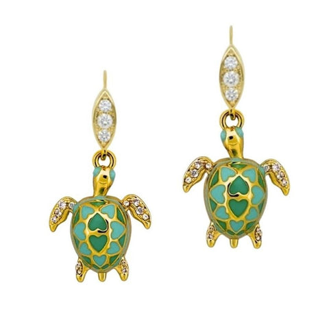 Eau Turtle Earrings