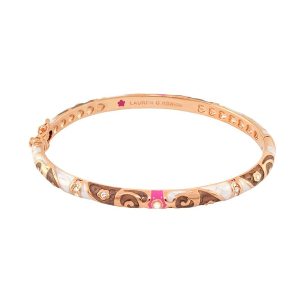 Stackable Fiesta Bangle — Hand-Painted Swirl