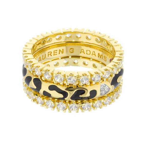 Sweet Leopard Ring Set