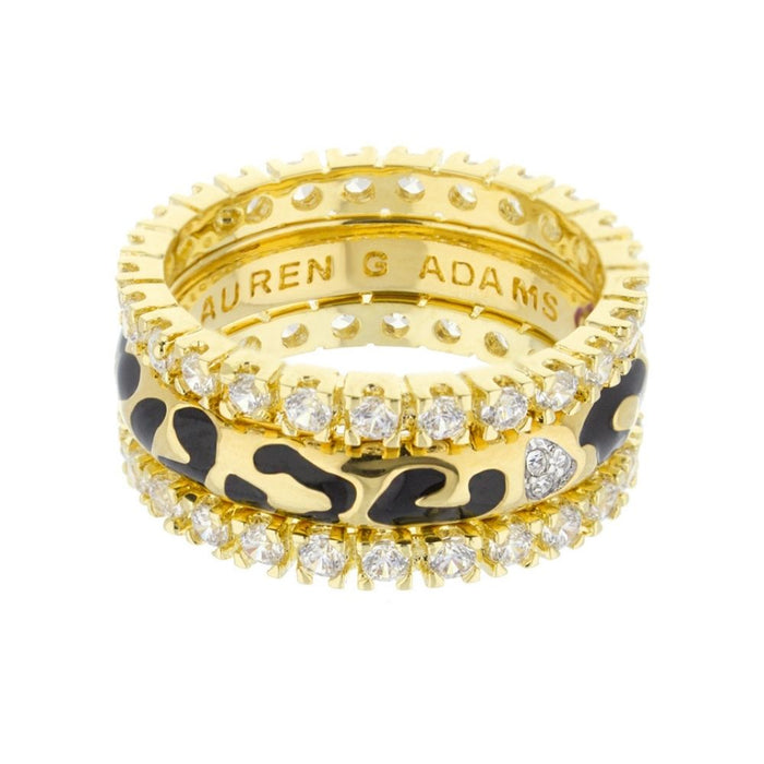 Sweet Leopard Ring Set