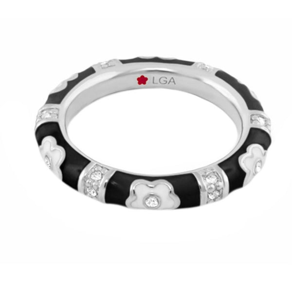 Daisy Love Stackable Ring — Flat Enamel Band