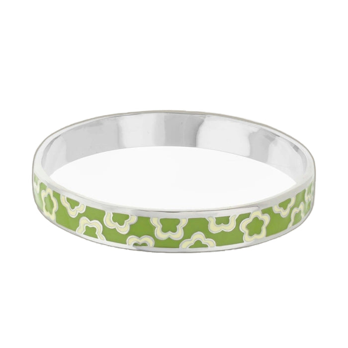 Flowers Design Slip-On Bangle