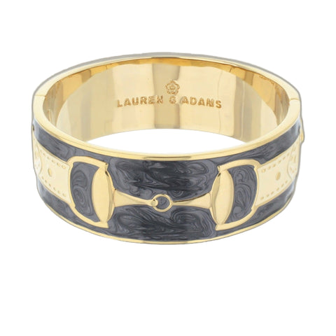 Equestrian Bangle — Grey Snaffle