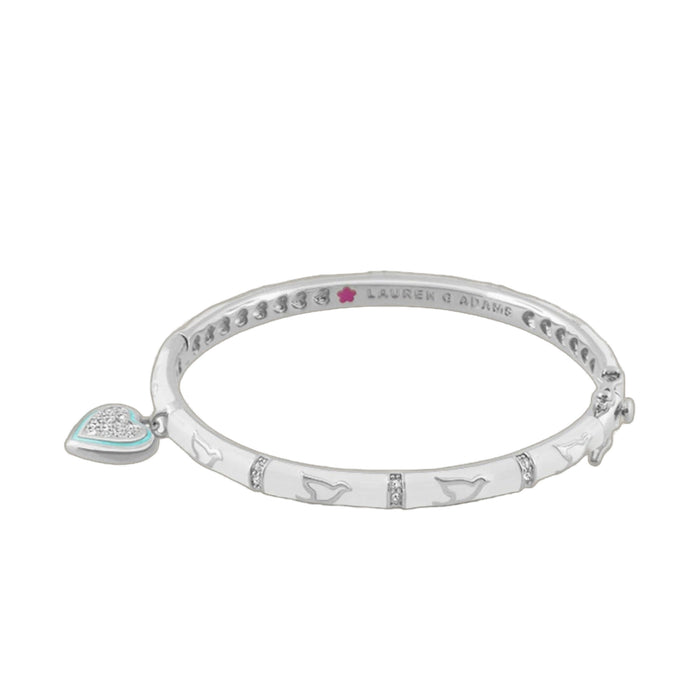 Peace and Dove Heart Bangle