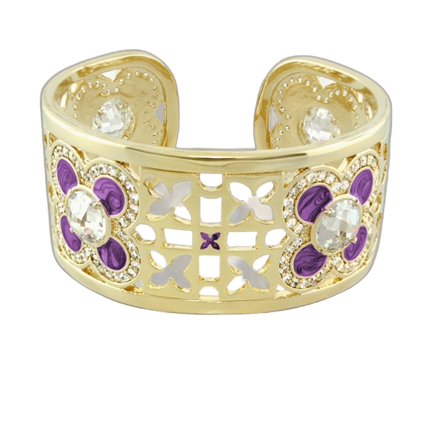 Floral Knight Cuff Bangle