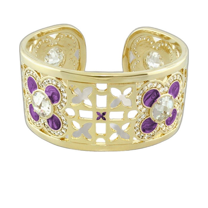 Floral Knight Cuff Bangle