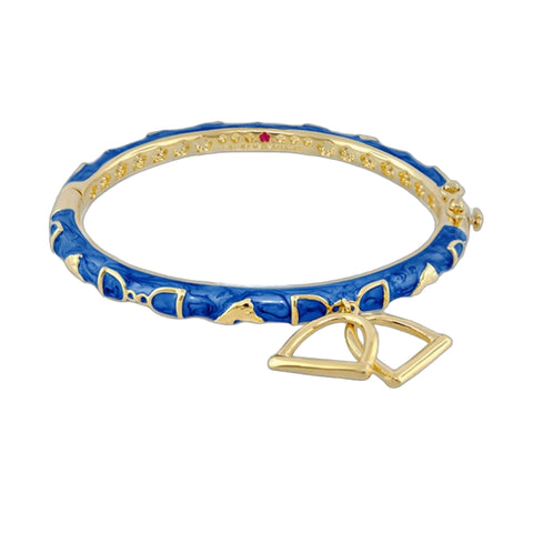 Equestrian Bangle — Stirrup Charm