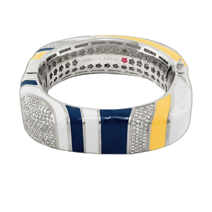 Stripes of Pave Bangle