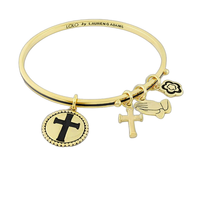 Lolo Cross Non Adjustable Bangle.