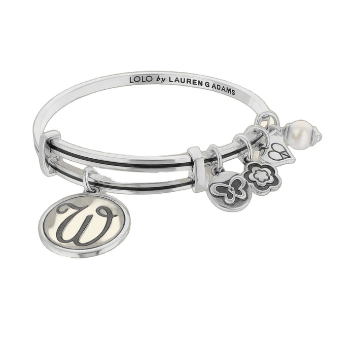 Initial W Bangle