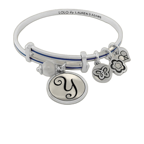 Initial Y Bangle