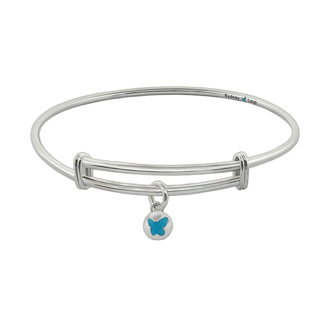 Sydney Leigh Butterfly Bangle — Medallion Charm Slider