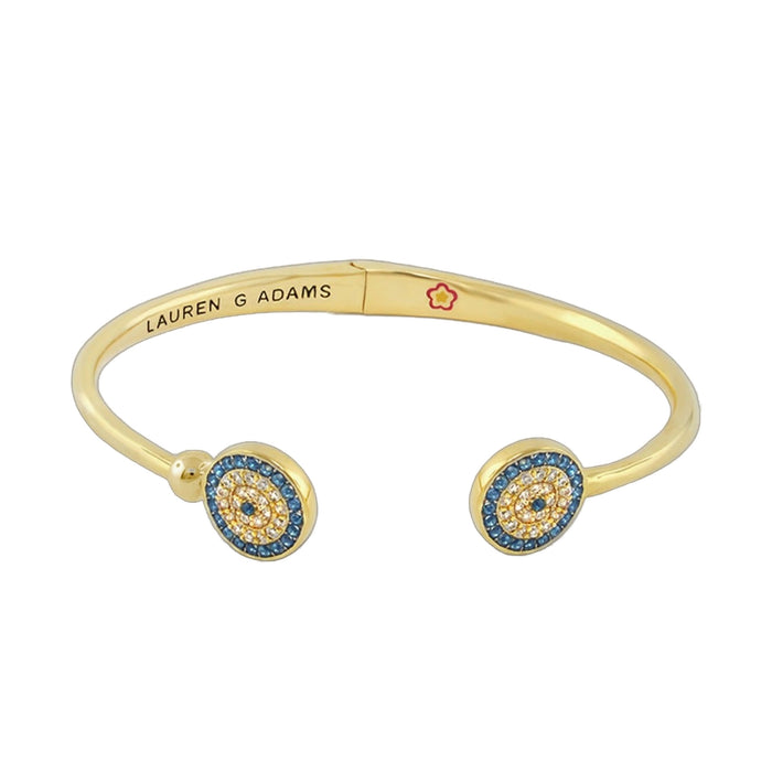 Open Arms Evil Eye Bangle