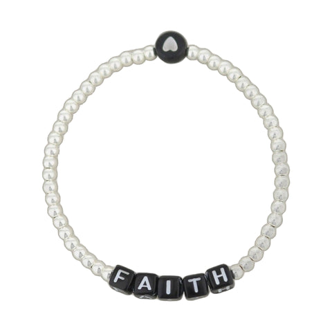 Lorelai Faith Silver 3mm Beads Bracelet