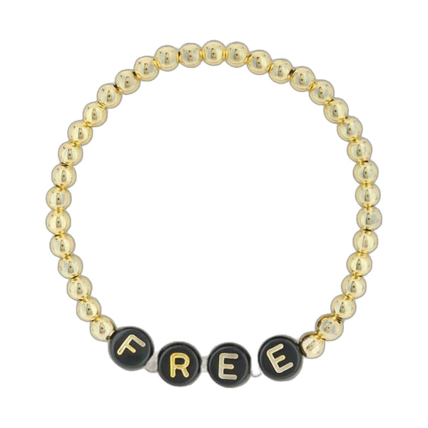 Lorelai Free 14k Gold Filled 4mm Beads Bracelet