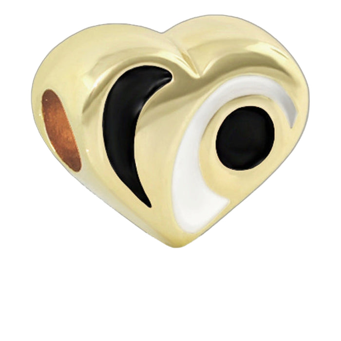 Gabriella Beads Enamel Heart for Charms Bracelet