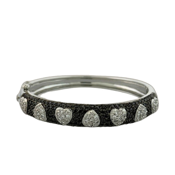 Pave Hearts Bangle