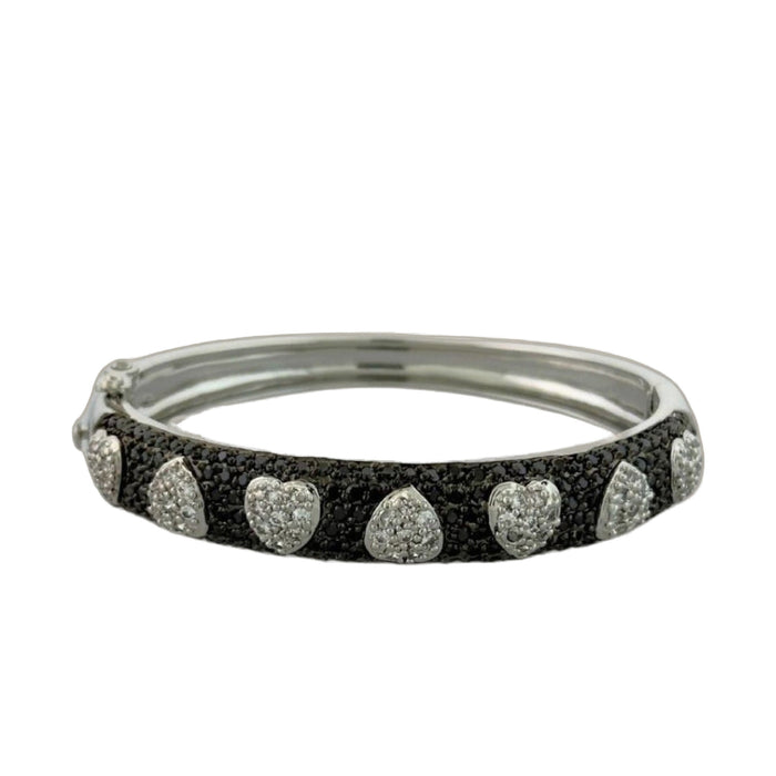 Pave Hearts Bangle