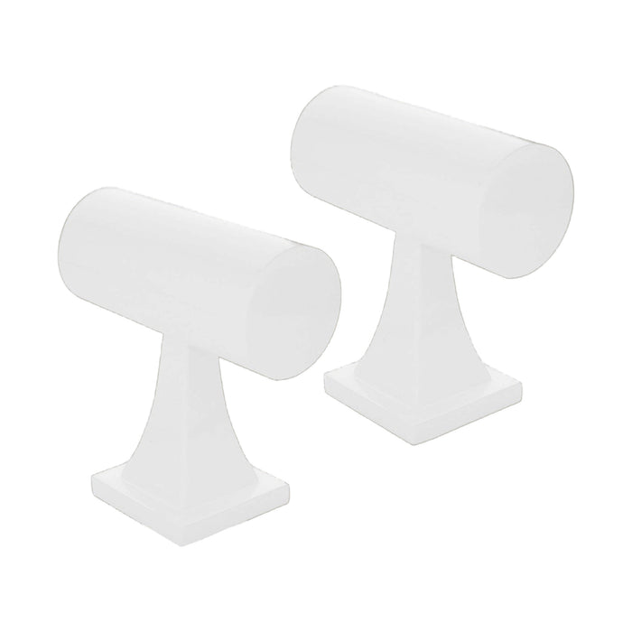T-bar Display White Laquer- Set of 2