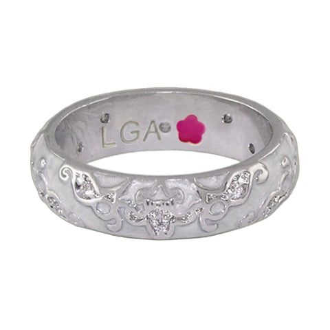 Daisy Swirl Band Ring