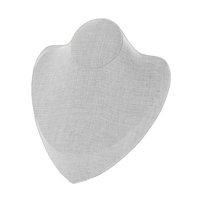 Gray Linen Necklace Jewelry Display