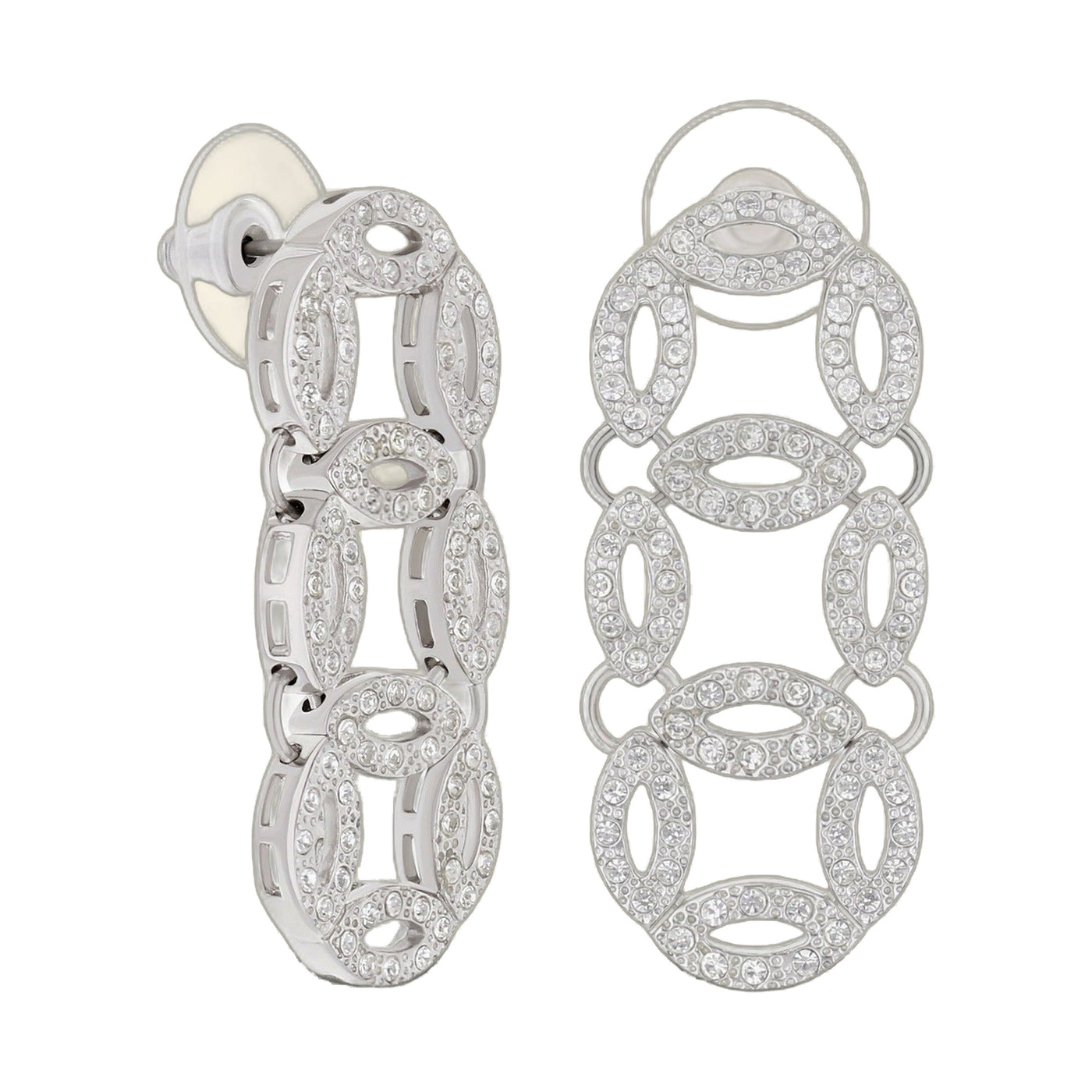 Pave Drop Earrings