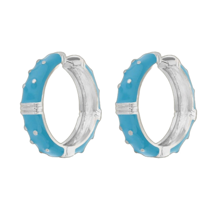 Polka Dot Enamel Earrings