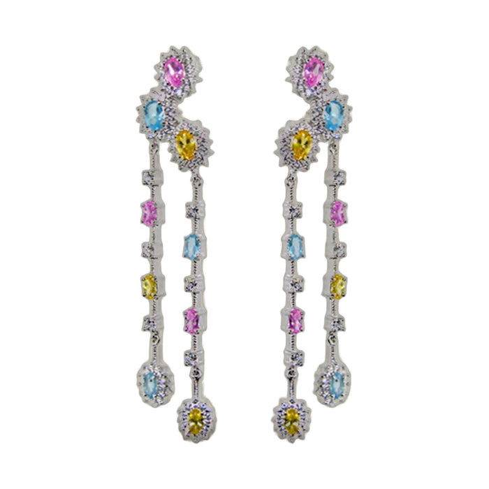 Long Bridal Earrings