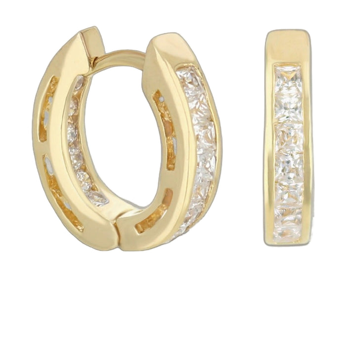 Cubic Zirconia Huggies