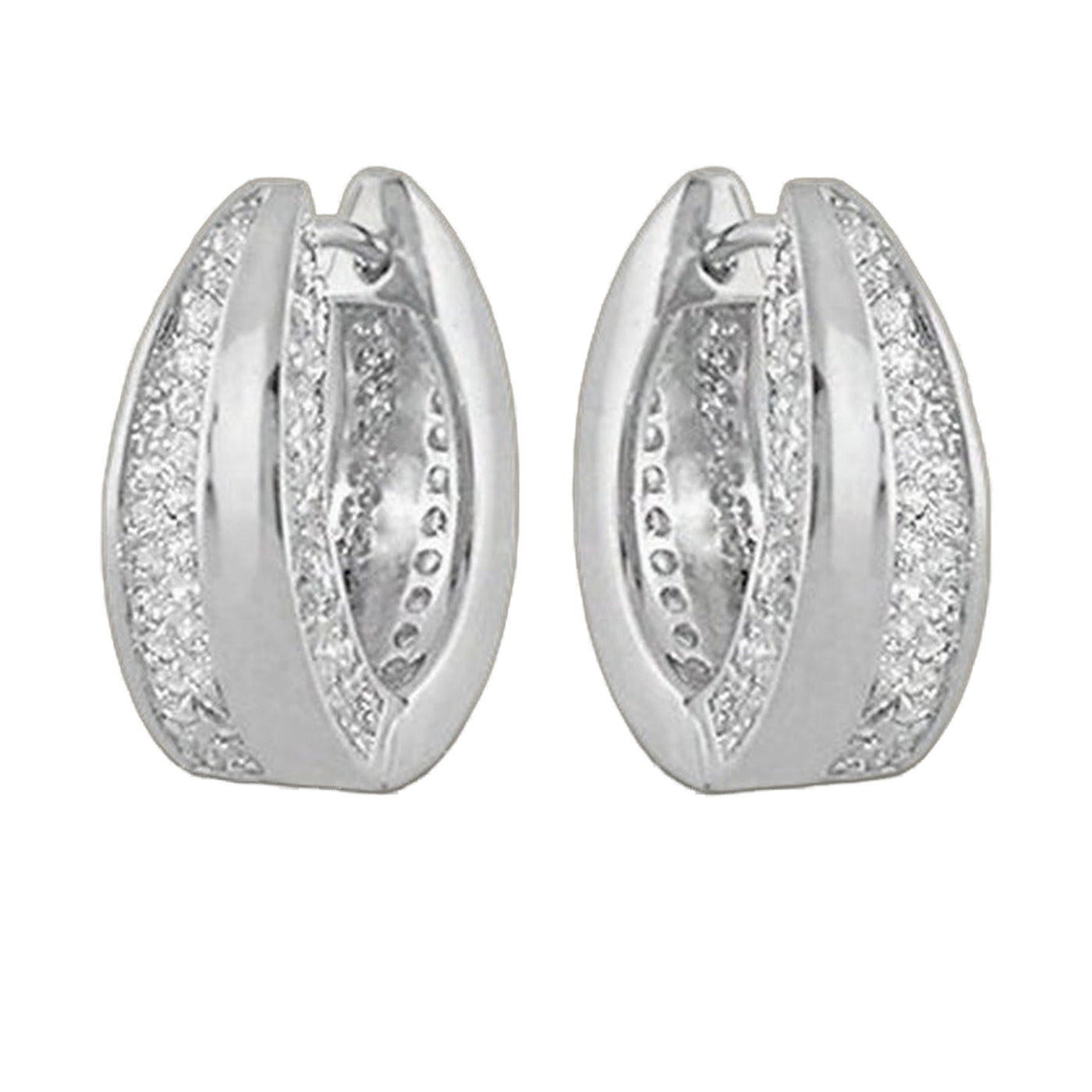 Cubic Zirconia Huggies