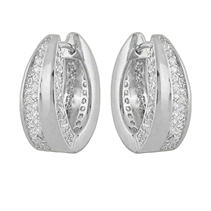 Cubic Zirconia Huggies