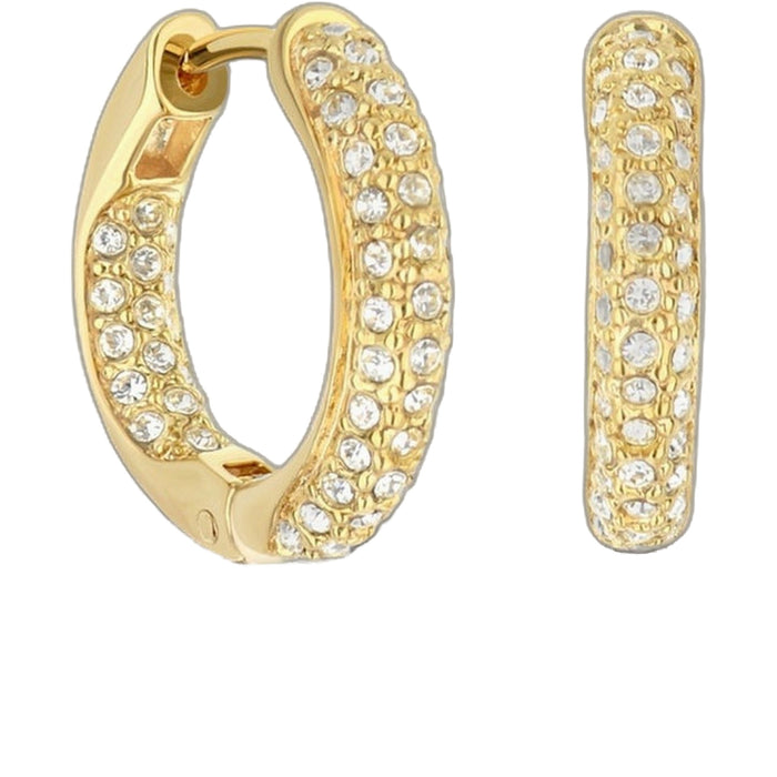 Pave Hoop Earrings