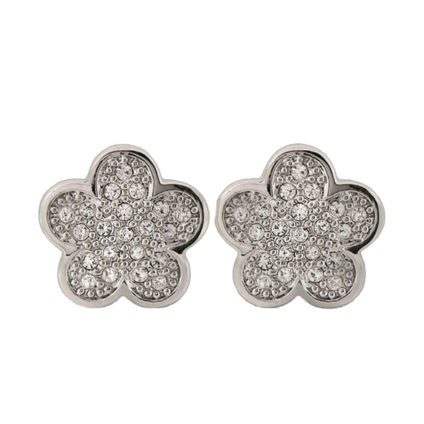 Daisy Love Earrings — Pavé Flower