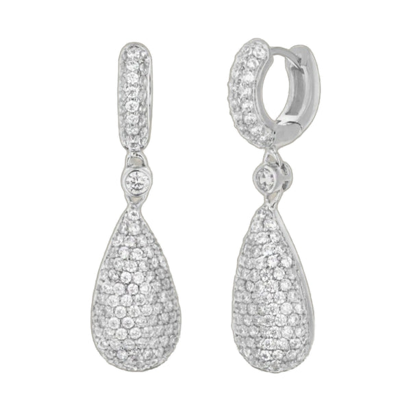Glamour Pave Drop Earrings
