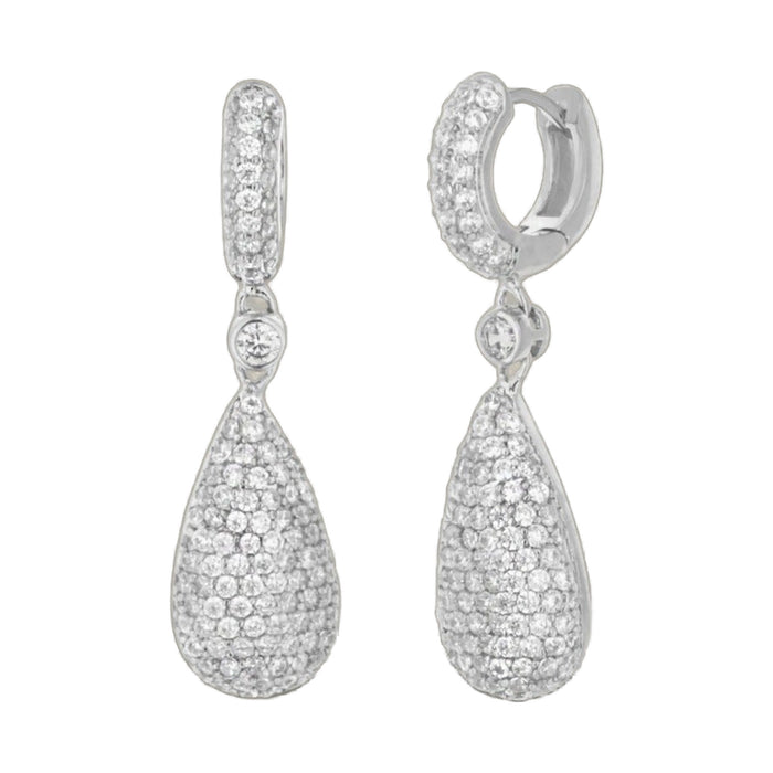 Glamour Pave Drop Earrings