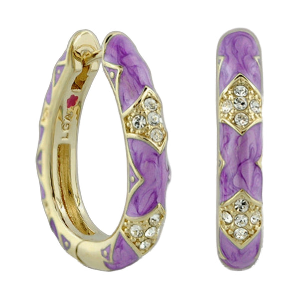 Stackable Fiesta Earrings — Pavé Station Hoop