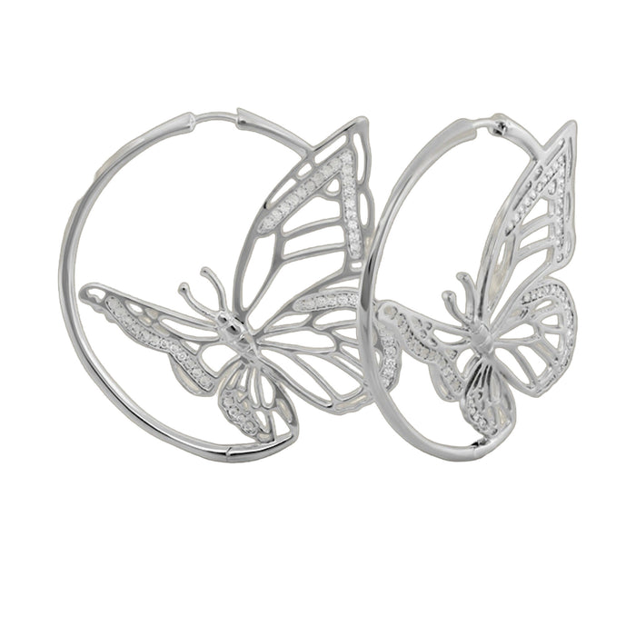 Rose Garden Butterfly Earrings