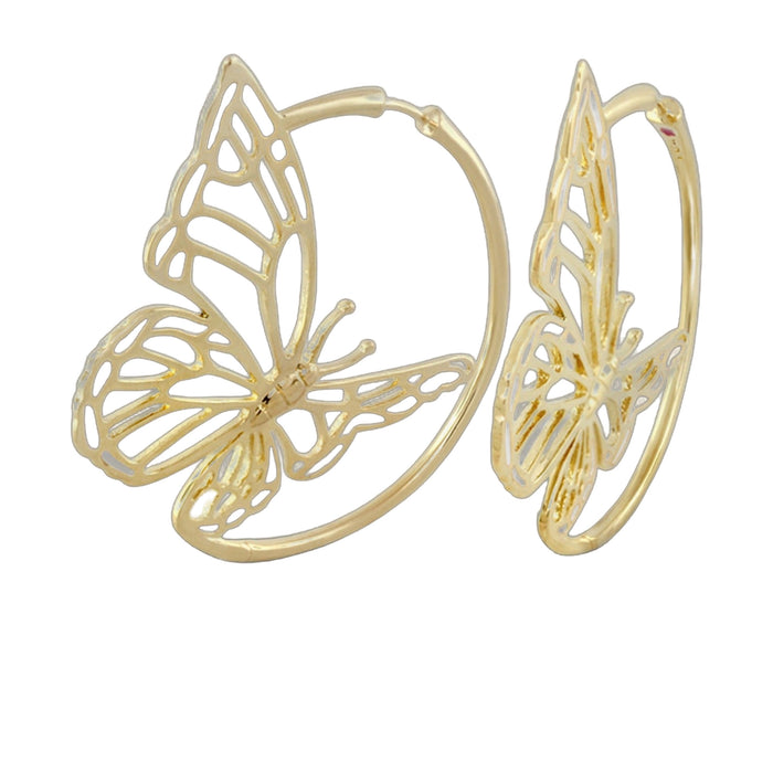 Rose Garden Butterfly Earrings
