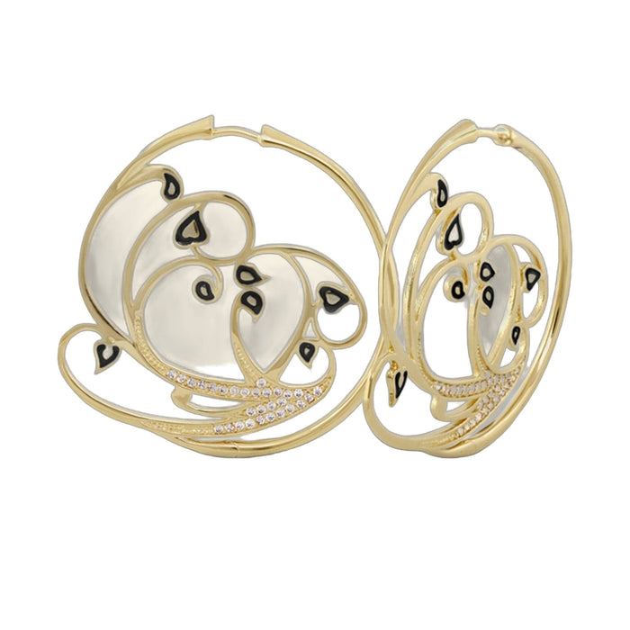 Rose Garden Leaves Earrings