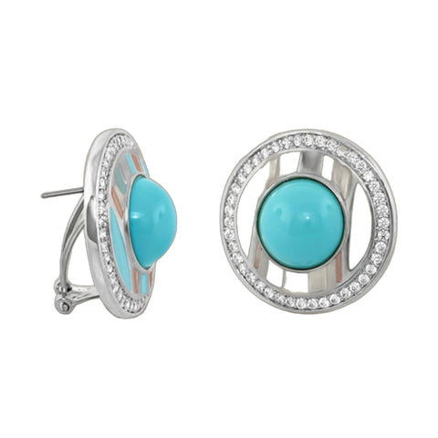 Chunky Town Earrings — Open Bar Cabochon