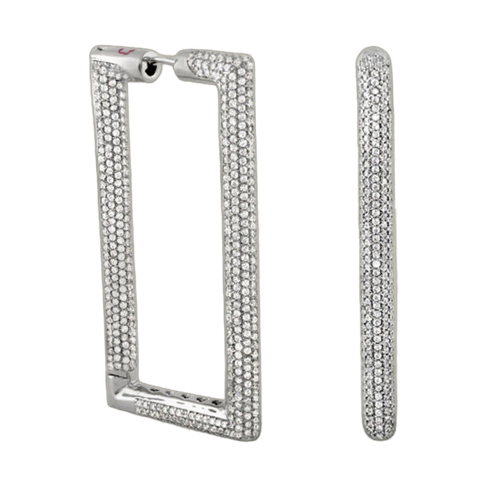 Shimmer and Glimmer Rectangle Earrings