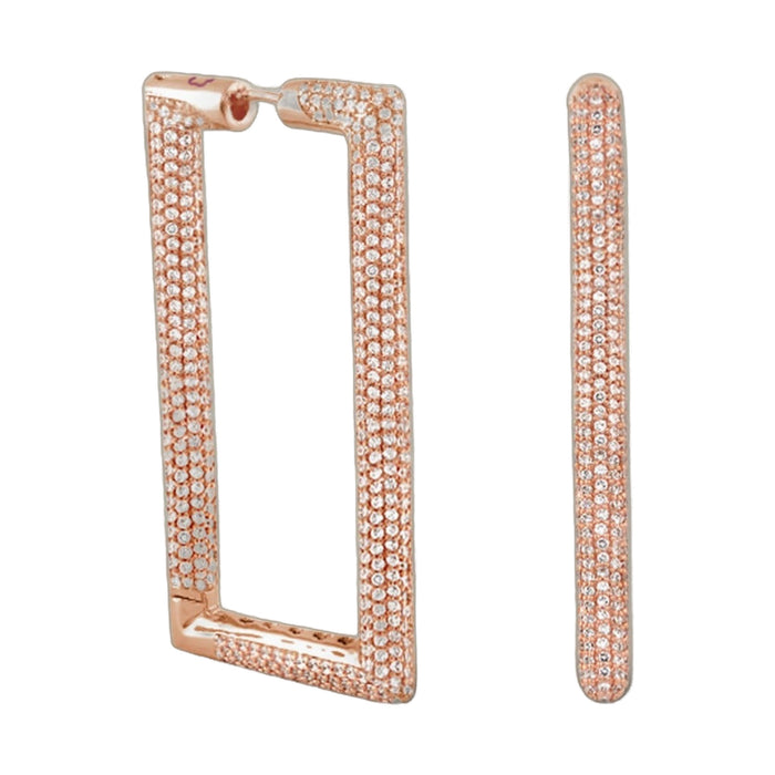 Shimmer and Glimmer Rectangle Earrings